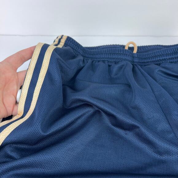 Vintage Adidas Navy Blue Pink Basic Side Stripe Athletic Running Womens Shorts L - Picture 6 of 15